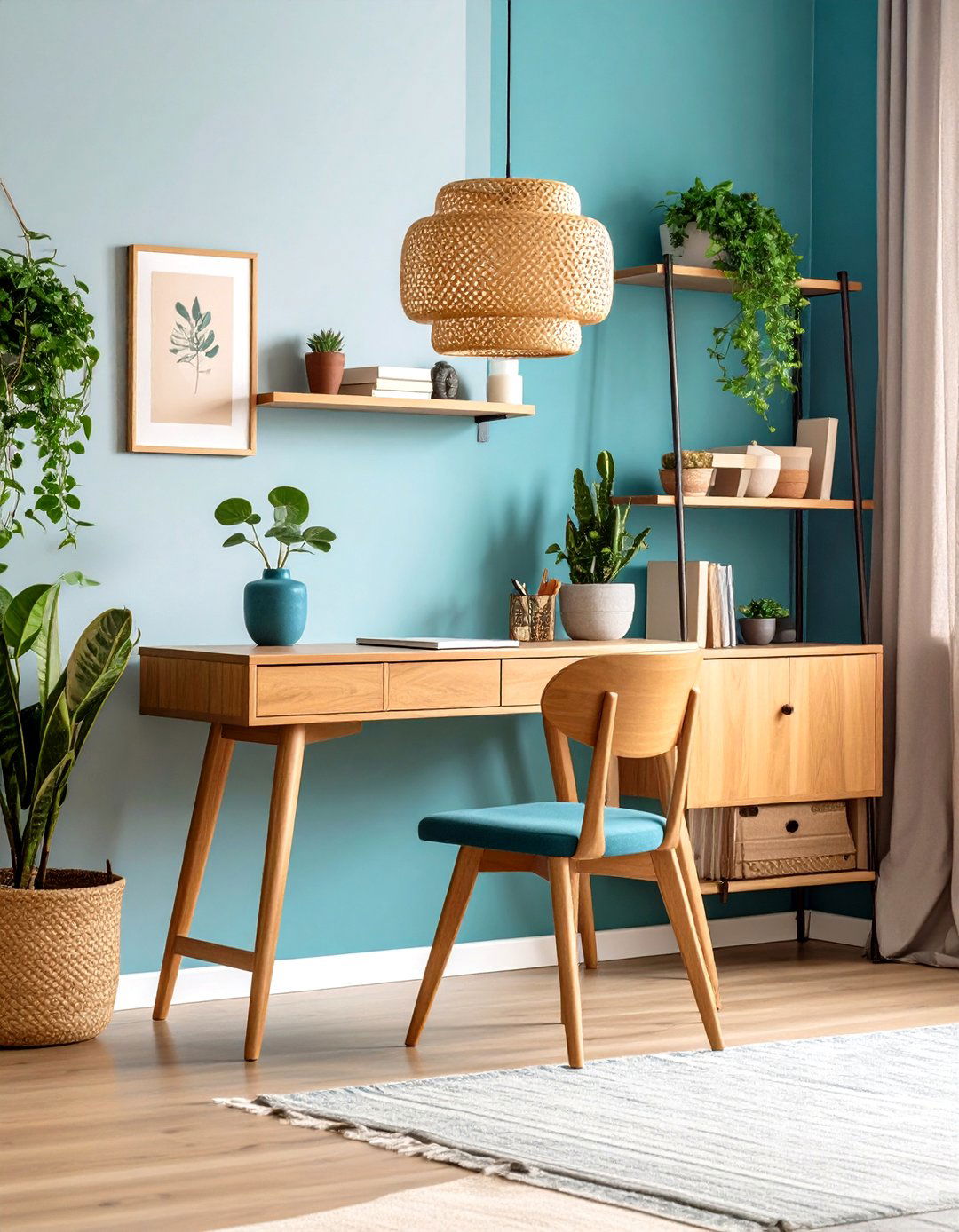 The Leaning Wall Desk Living Room Office - 30 living room office ideas