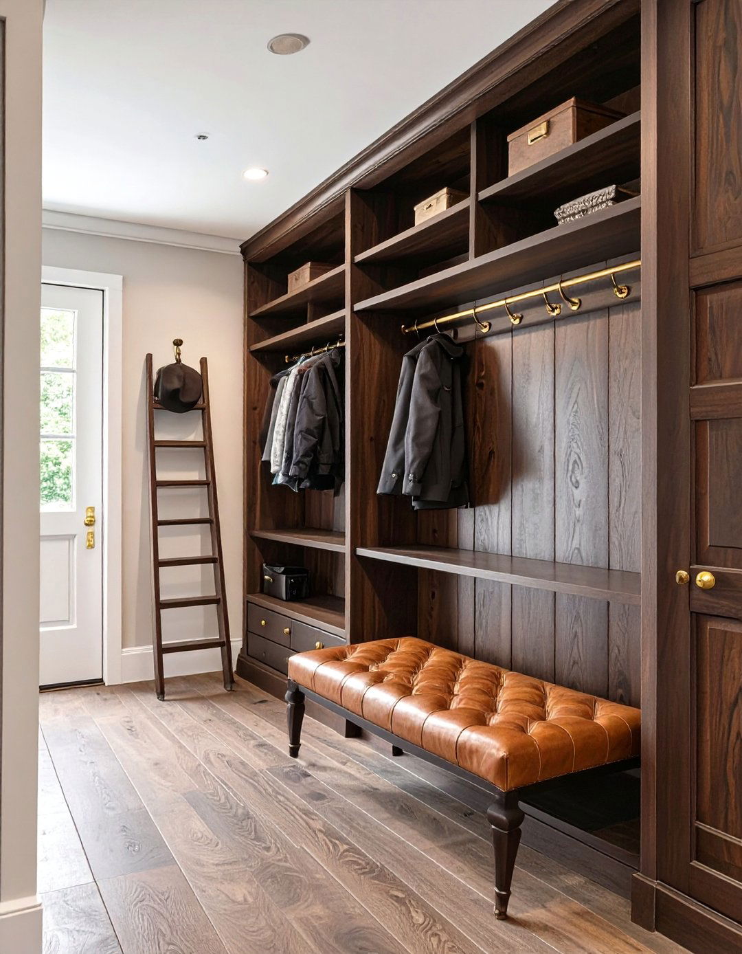 The Library Inspired Closet - 30 coat closet ideas