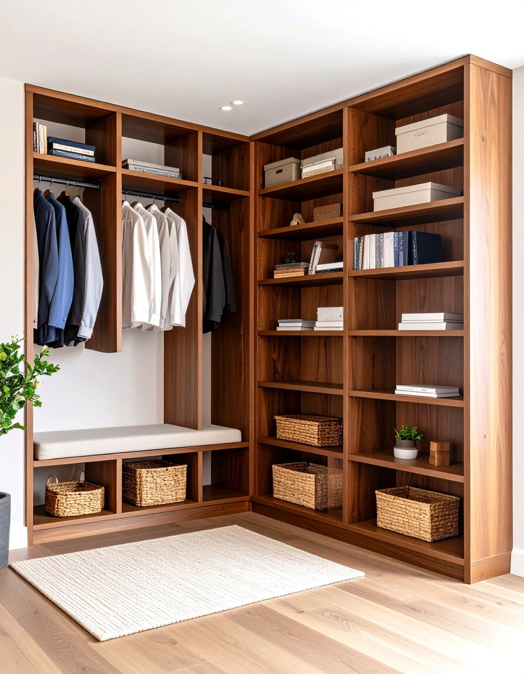 The Library Inspired Entry Closet - 30 entry closet ideas