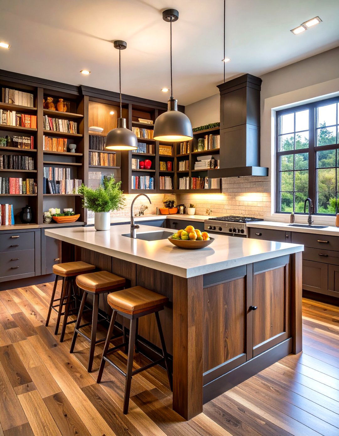 30 Kitchen Layout Ideas with Island for Big Spaces - We Love Home Blog