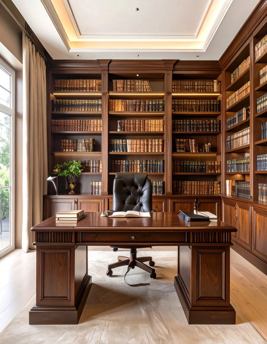 The Library Inspired Office Desk - 30 office desk ideas