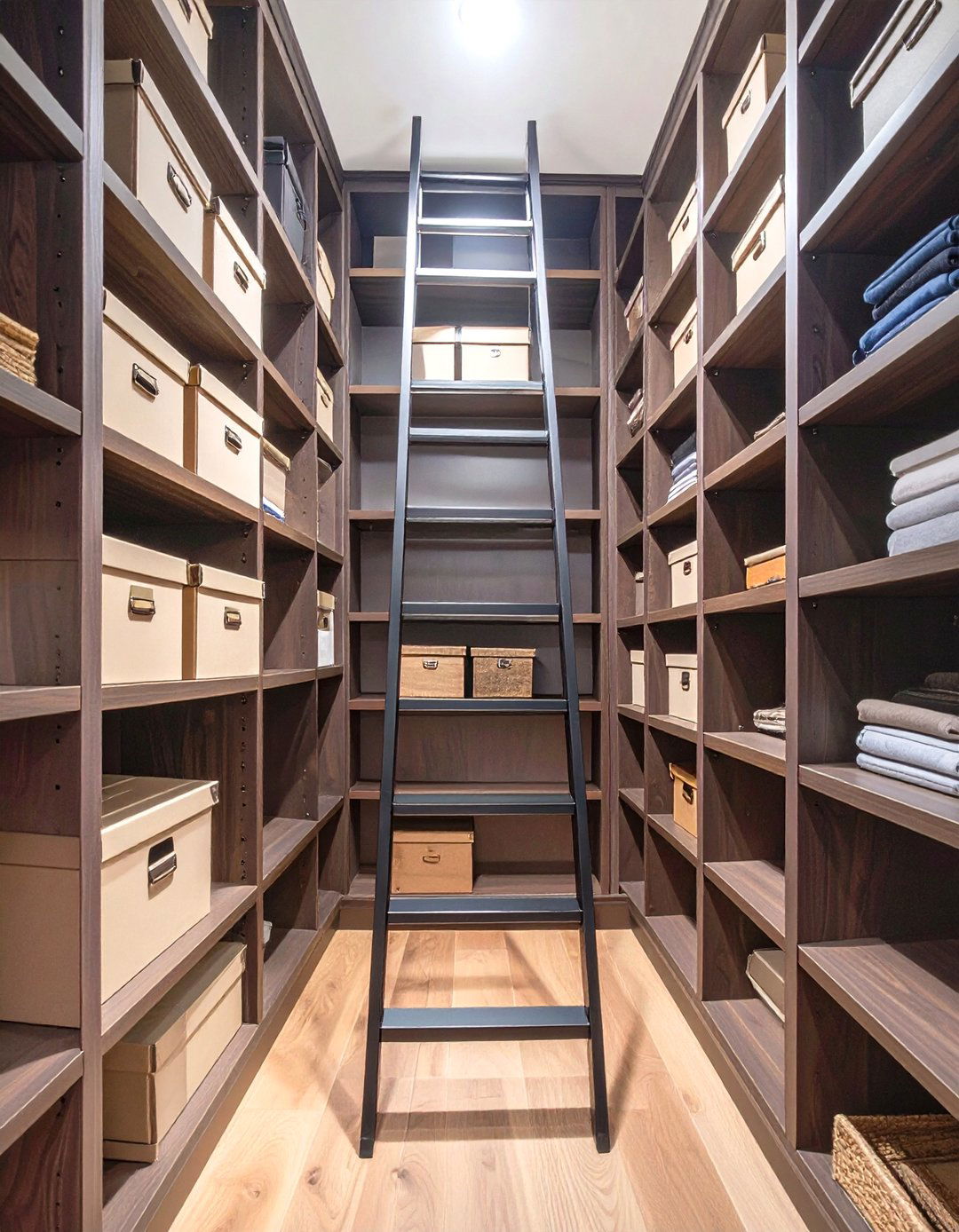The Library Ladder Access Closet - 30 narrow closet ideas