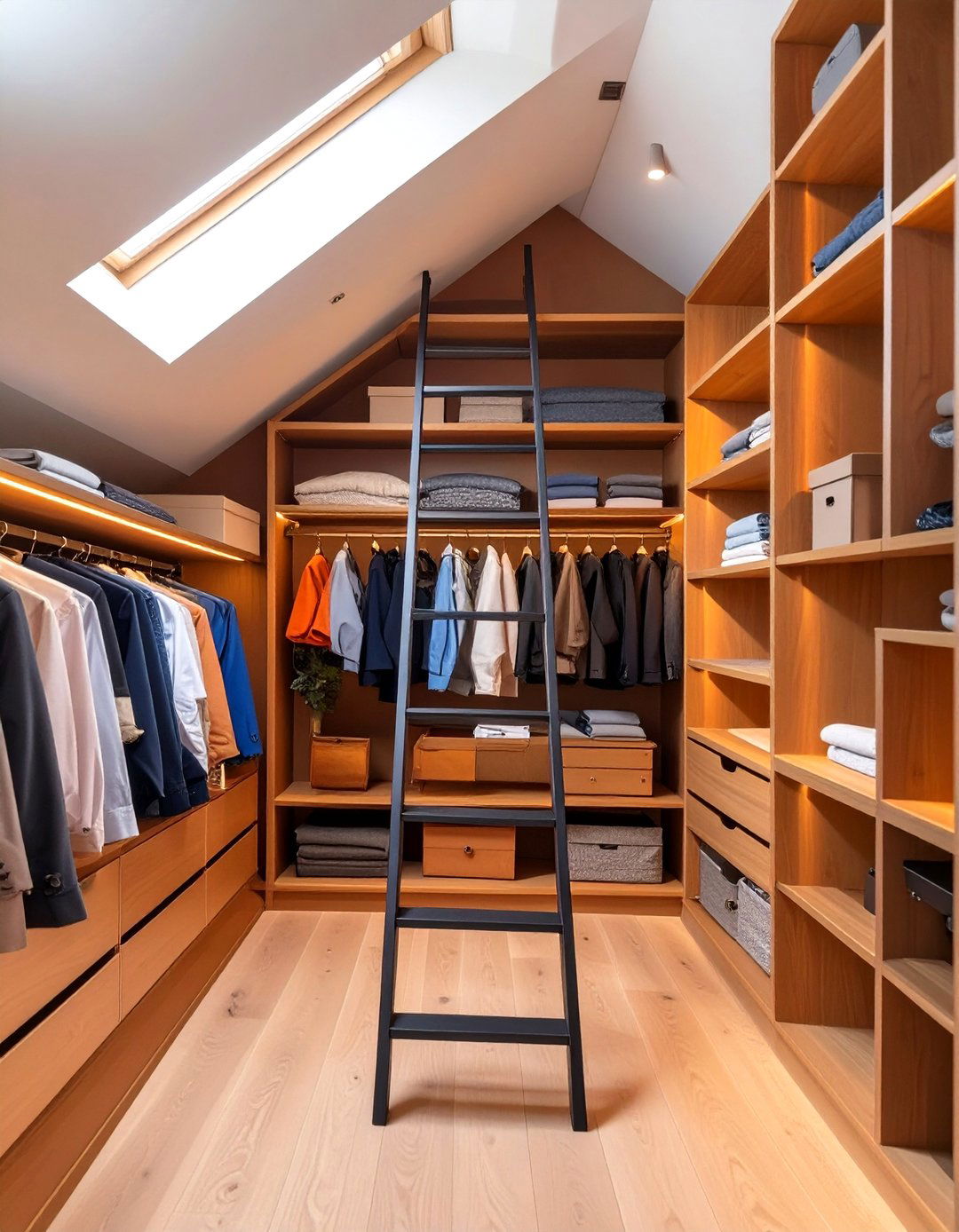 The Library Ladder Attic Closet - 30 attic closet ideas
