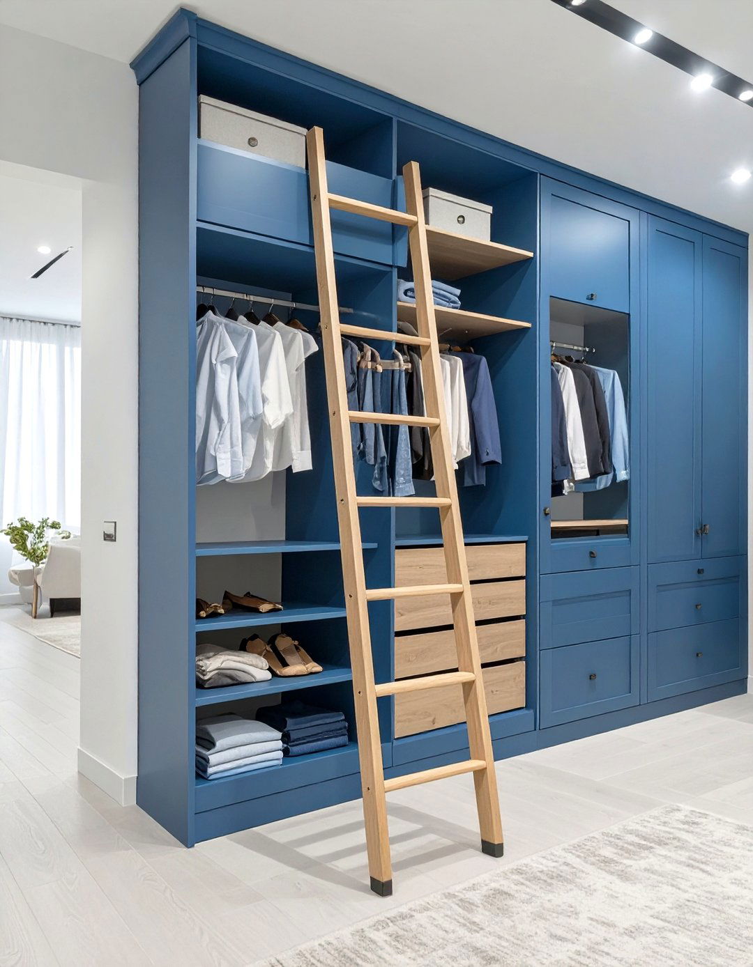 The Library Ladder Closet - 30 organize closet ideas