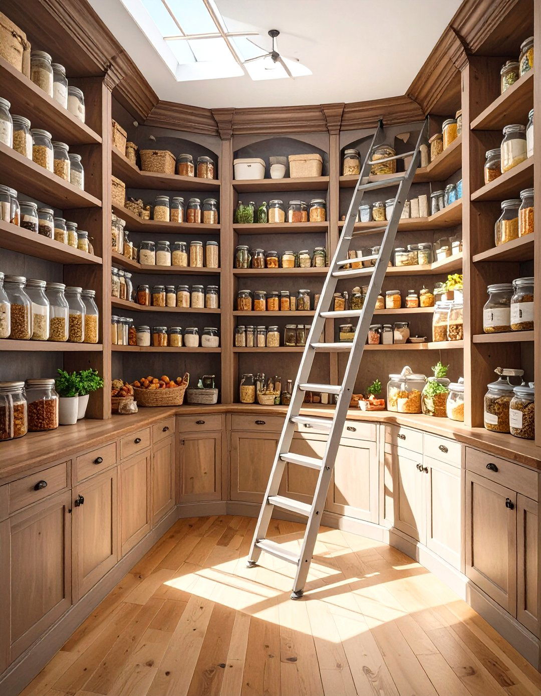 The Library Ladder Pantry - 30 ai pantry organization ideas