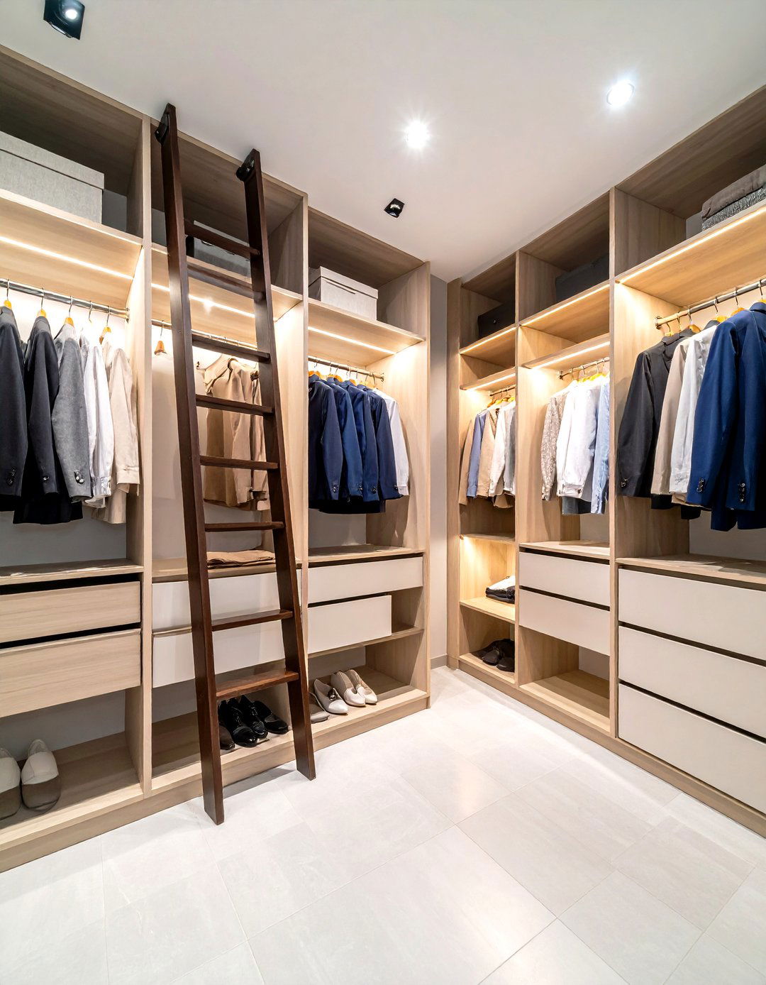 The Library Ladder Small Closet - 30 layout small closet design ideas