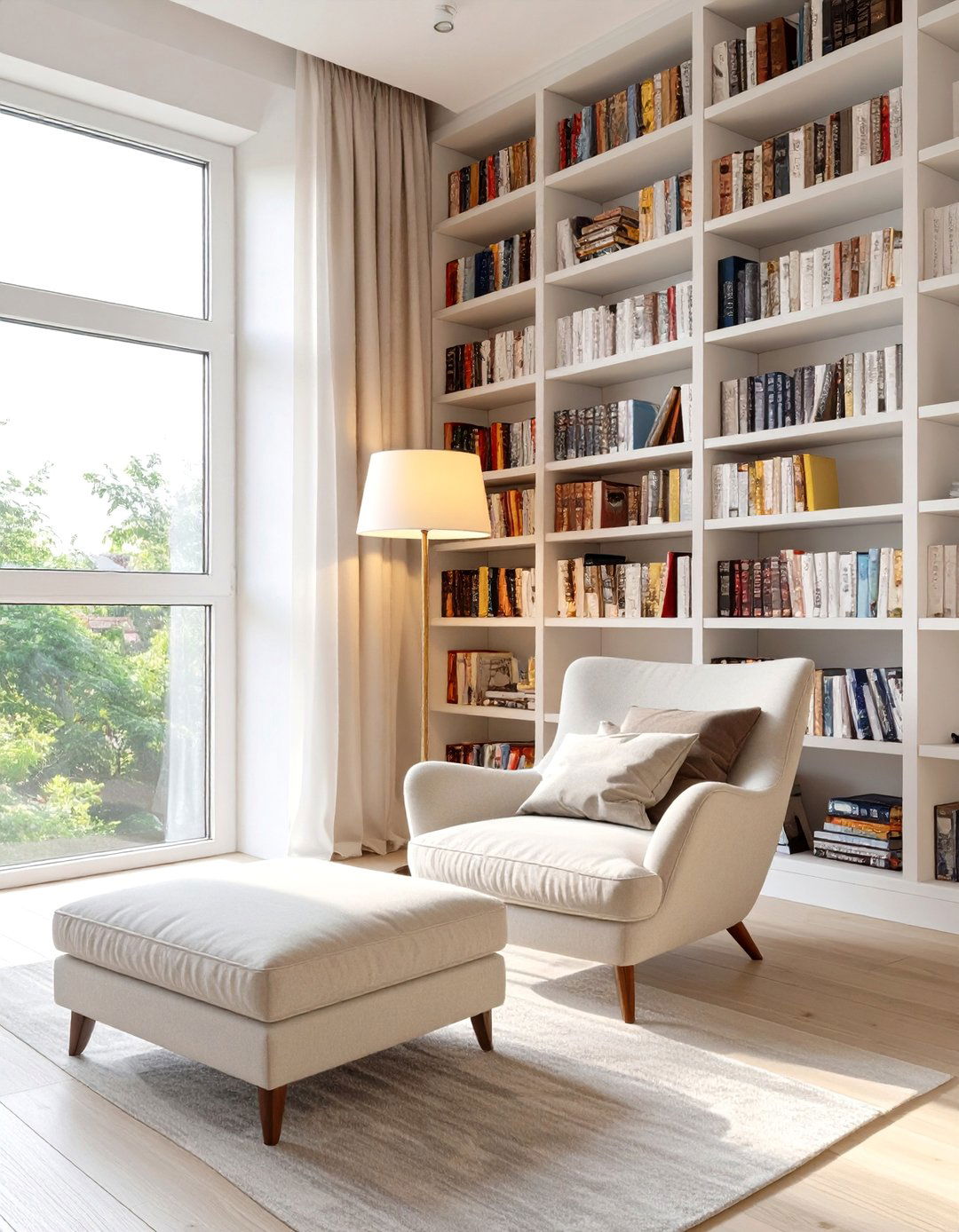 The Library Nook Living Room - 30 apartment therapy living room ideas