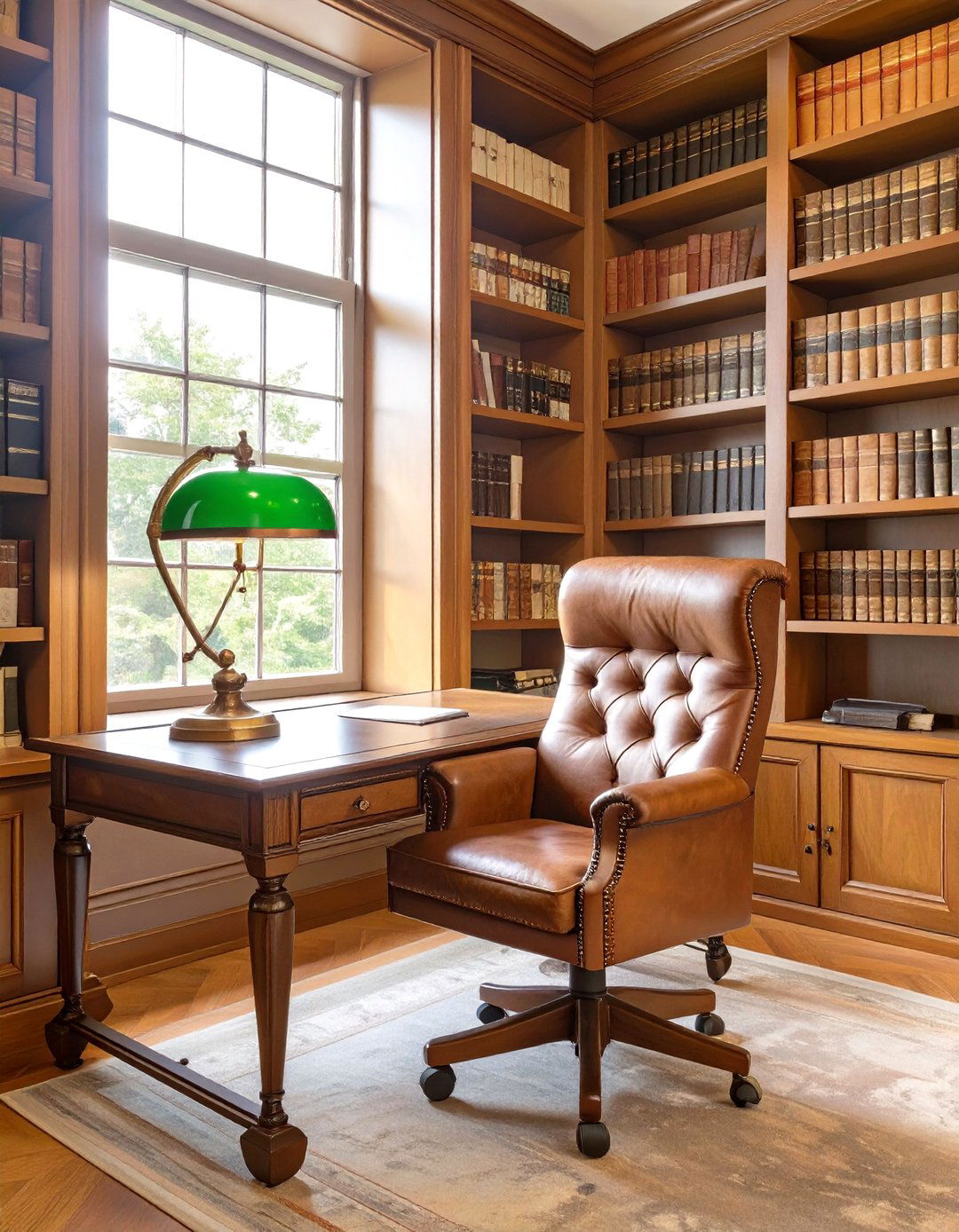 The Library Nook Office - 30 creative small office interior design ideas