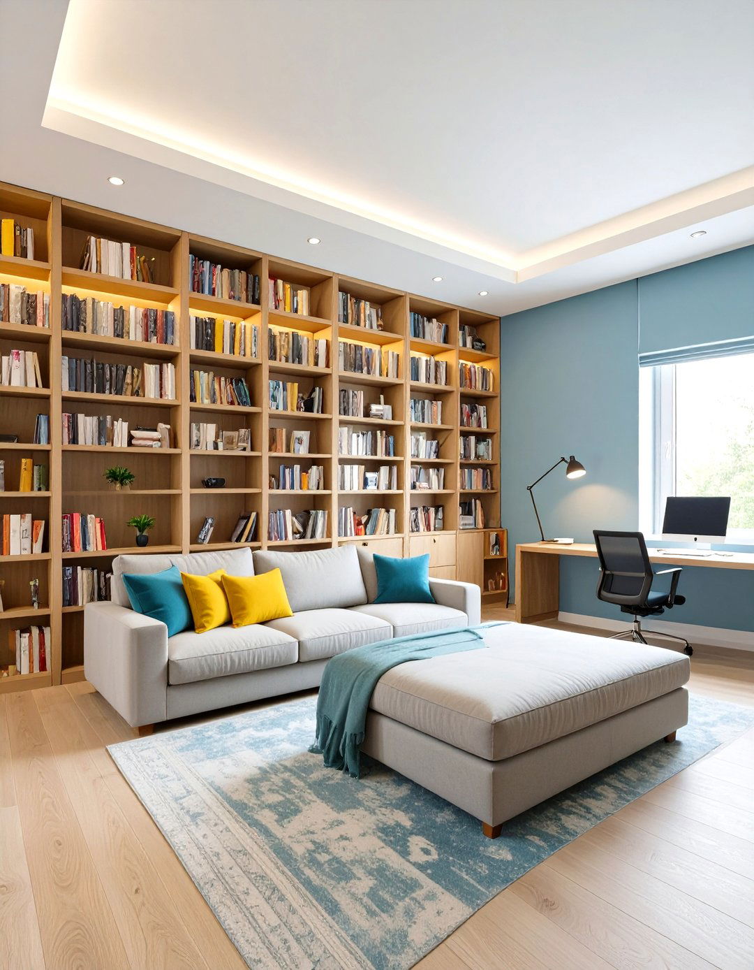 The Library Office and Guest Room - 30 home office guest room ideas