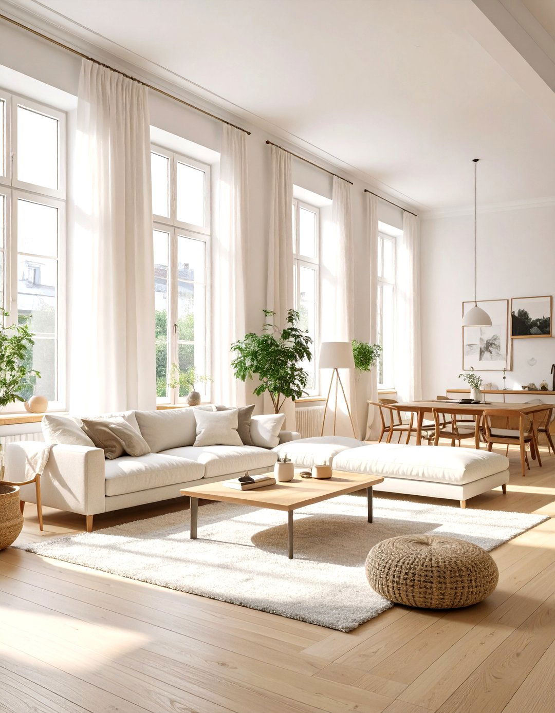 Light Filled Scandinavian Apartment Layout Ideas photo