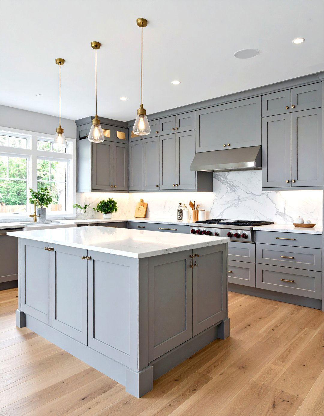 The Light Grey Shaker Kitchen - 30 grey kitchen cabinets ideas
