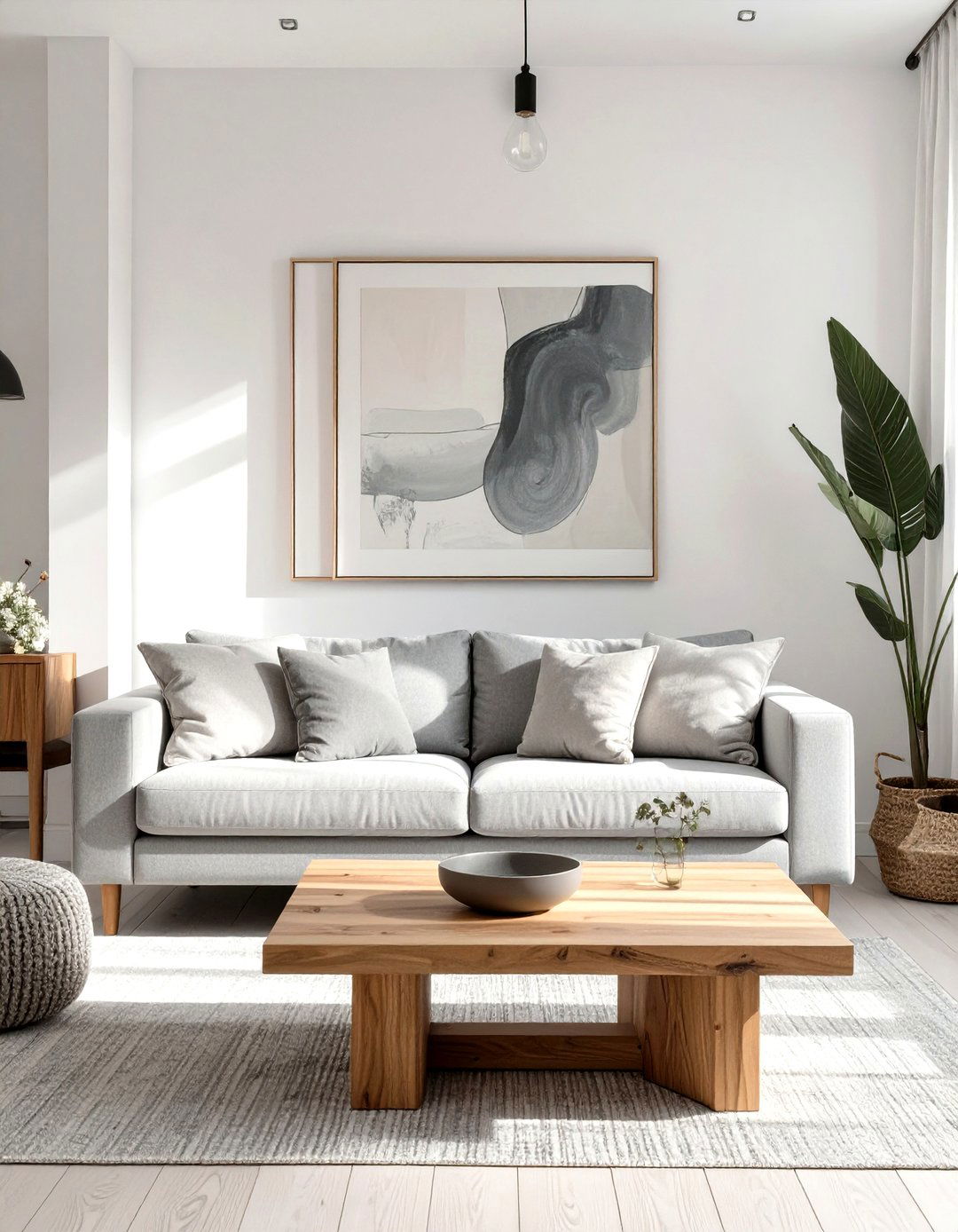 The Light Wood and White Palette Living Room - 30 nordic interior design ideas