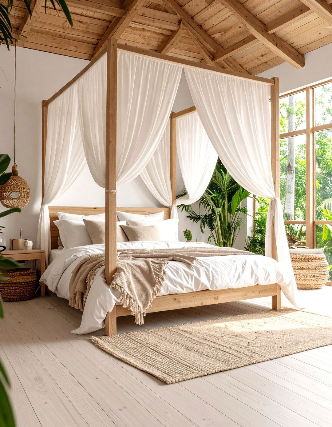 The Light and Airy Canopy Bedroom - 30 ai boho chic bedroom ideas