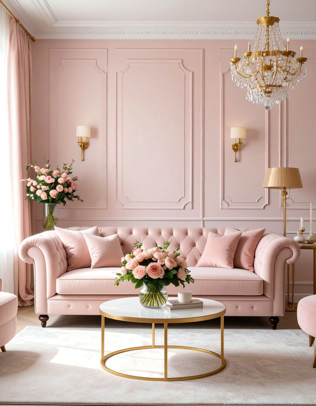 The Light and Airy Feminine Living Room - 30 cute cozy apartment living room decorating ideas
