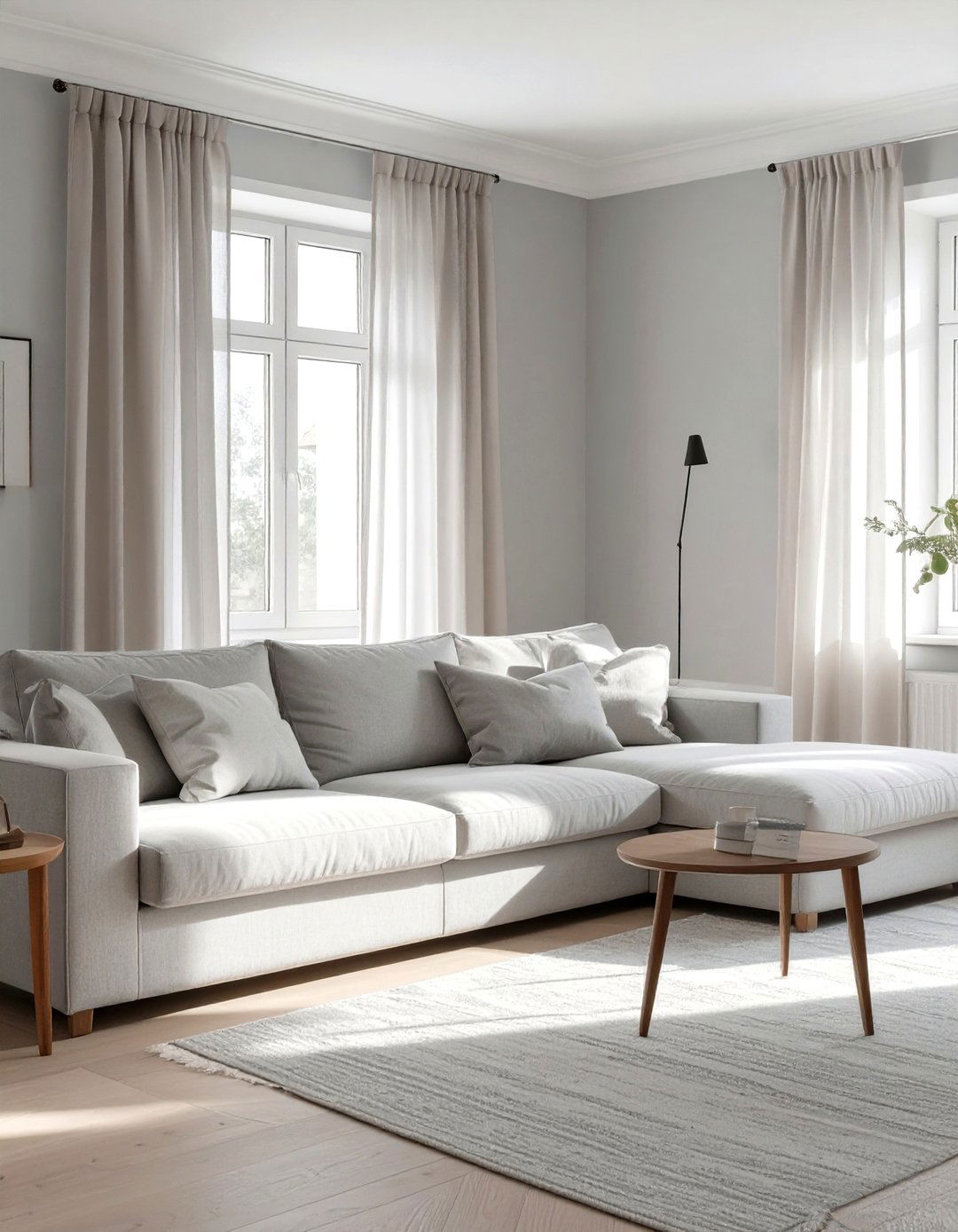 The Light and Airy Grey Living Room - 30 cosy grey living room ideas