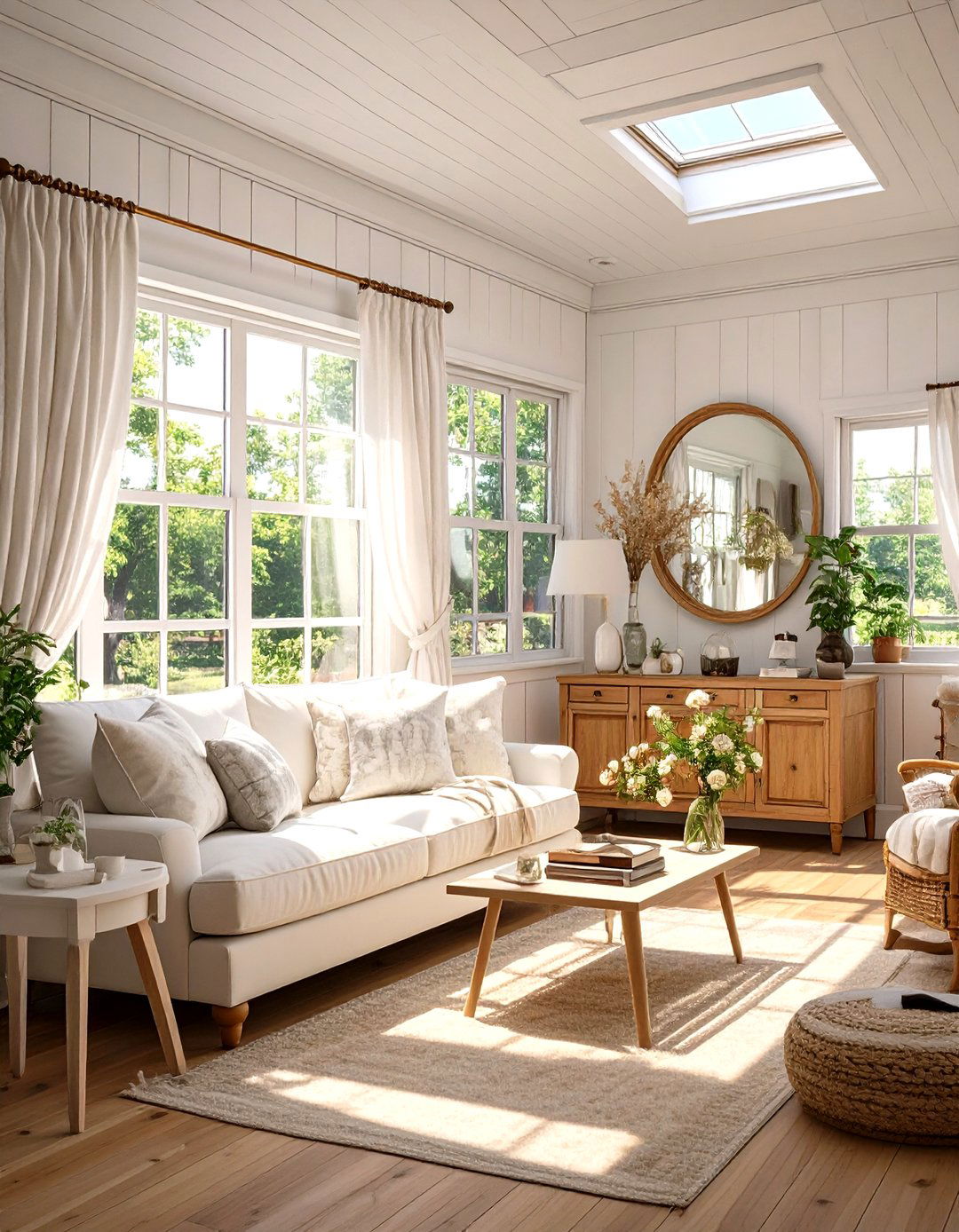 The Light and Airy Living Room - 30 mobile home living room ideas