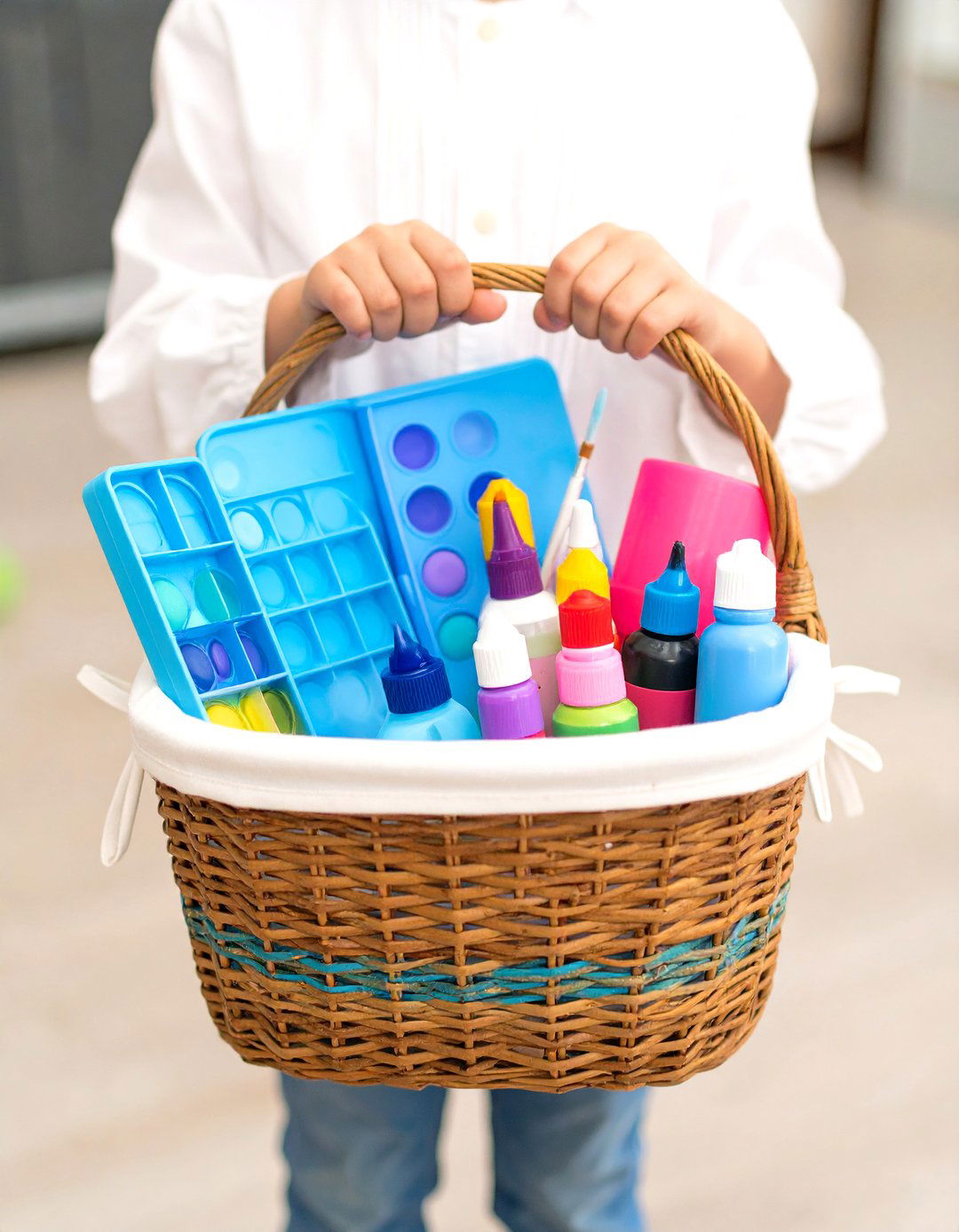 The Little Artist Creative Basket - 30 gift basket baby shower gift ideas