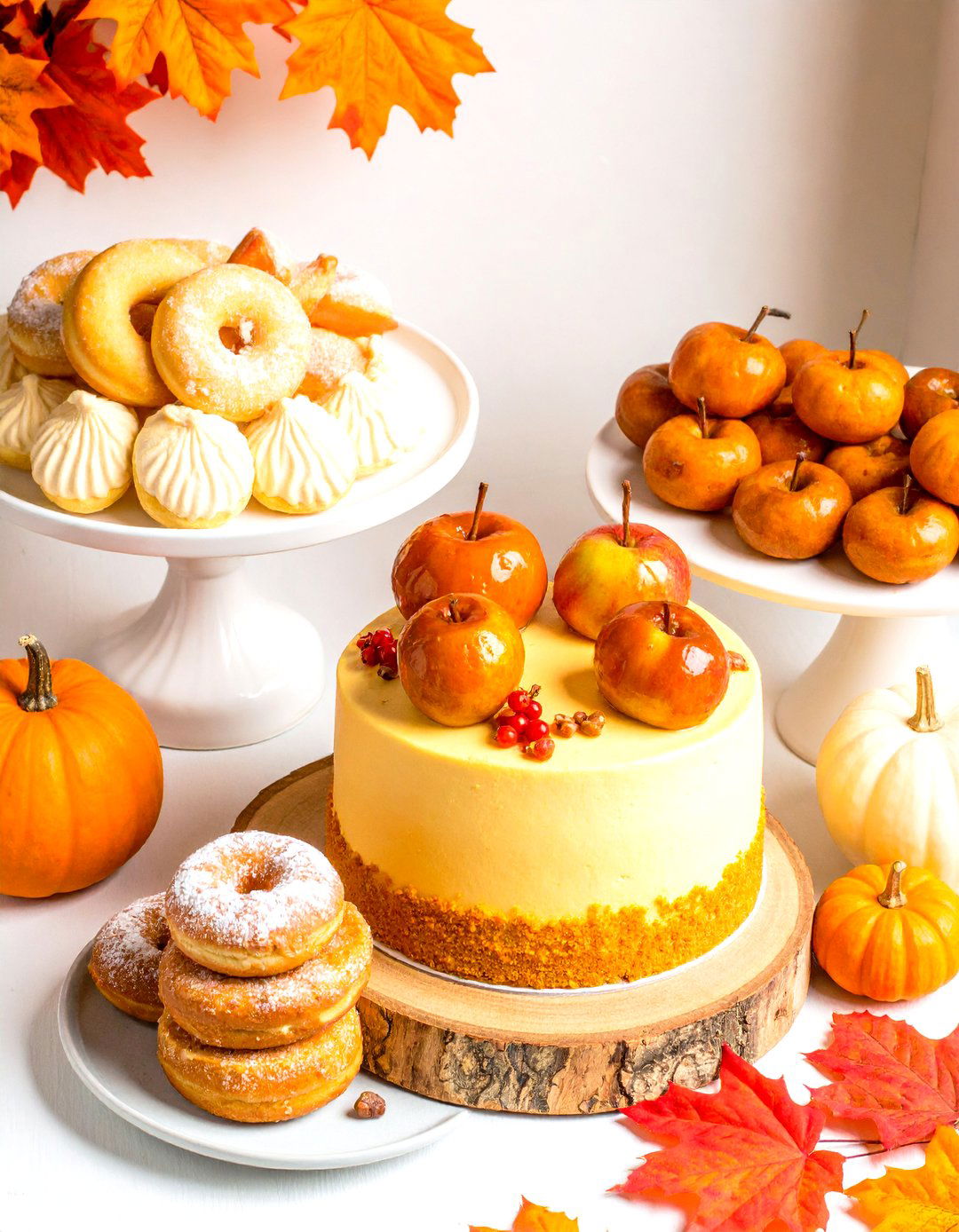 The Little Pumpkin Autumnal Dessert Spread - 30 baby shower dessert ideas