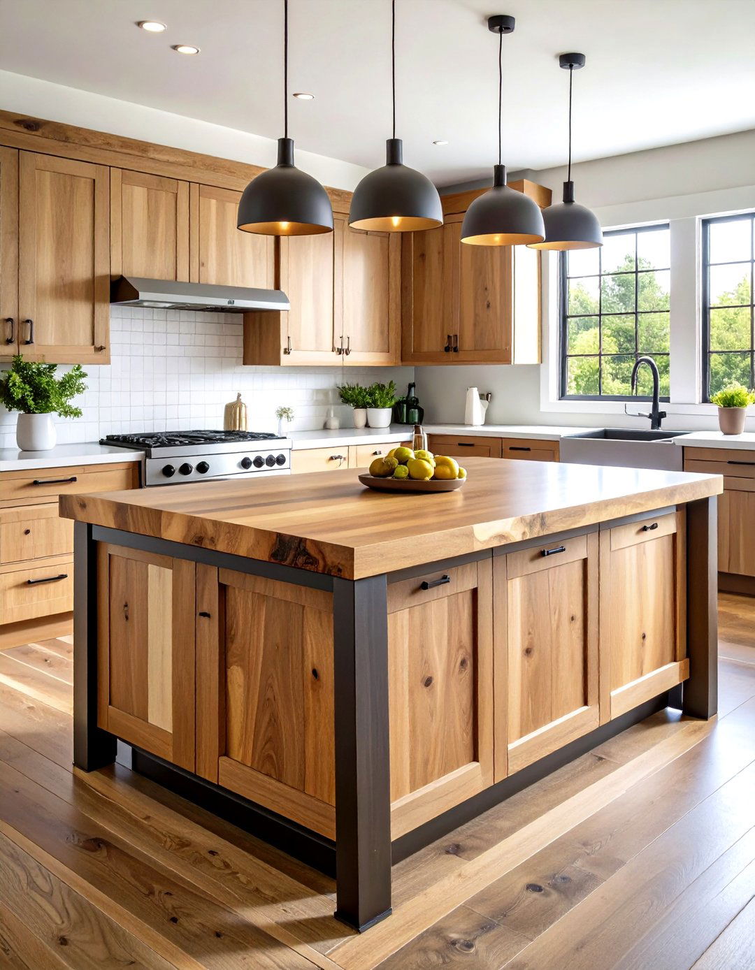 The Live Edge Wood Slab Kitchen Island - 30 kitchen islands ideas