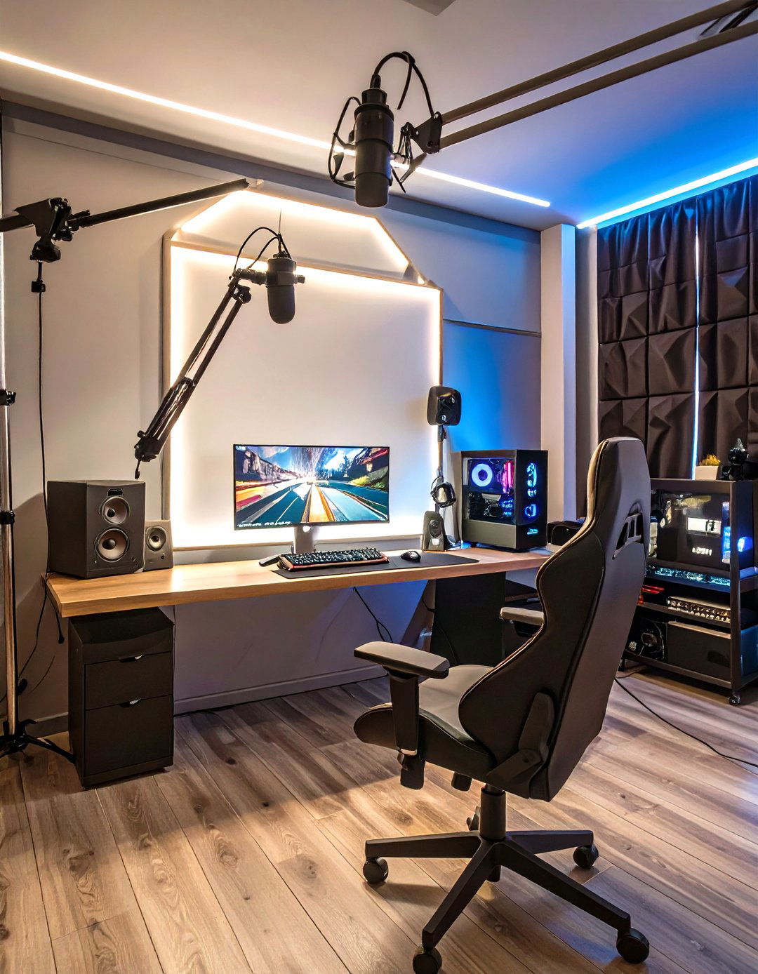 The Live Streaming Studio Game Room - 30 game room decor ideas