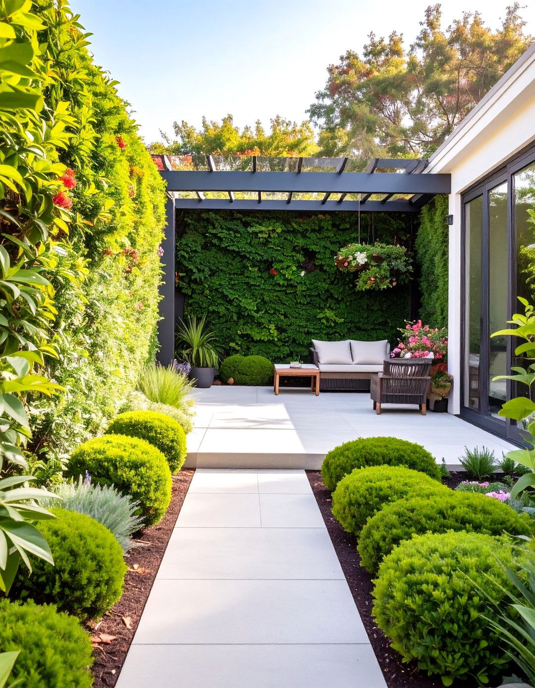 The Living Fence Enclosure - 30 backyard patio ideas on a budget