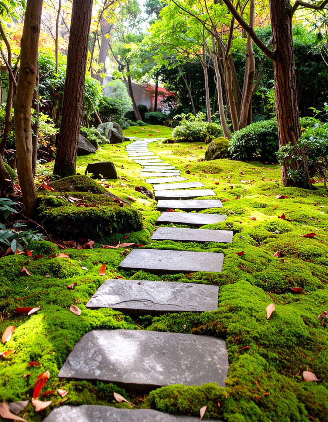 The Living Moss Walkway - 30 modern garden path ideas