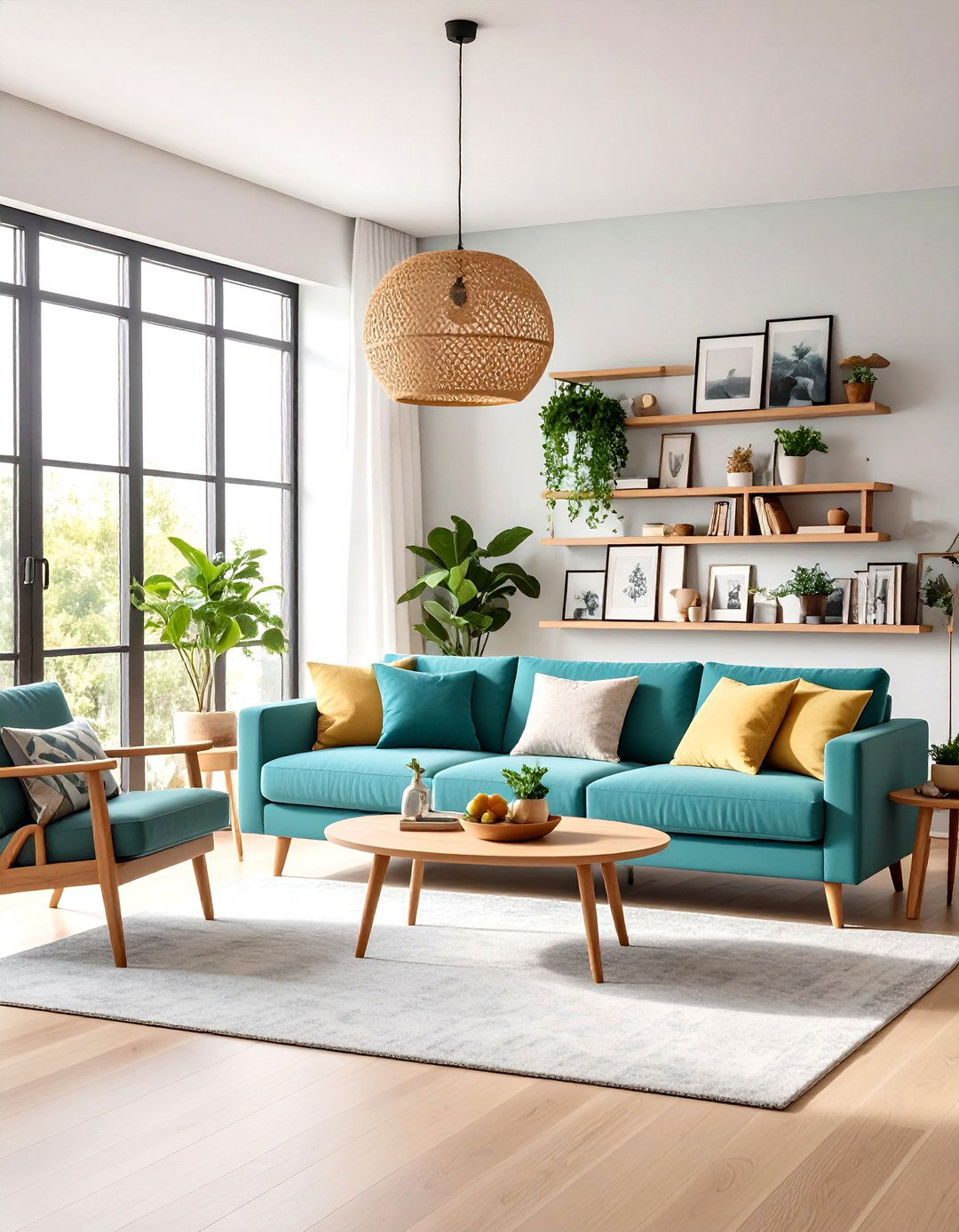 The Living Room Picture Ledge Gallery - 30 living room shelf ideas
