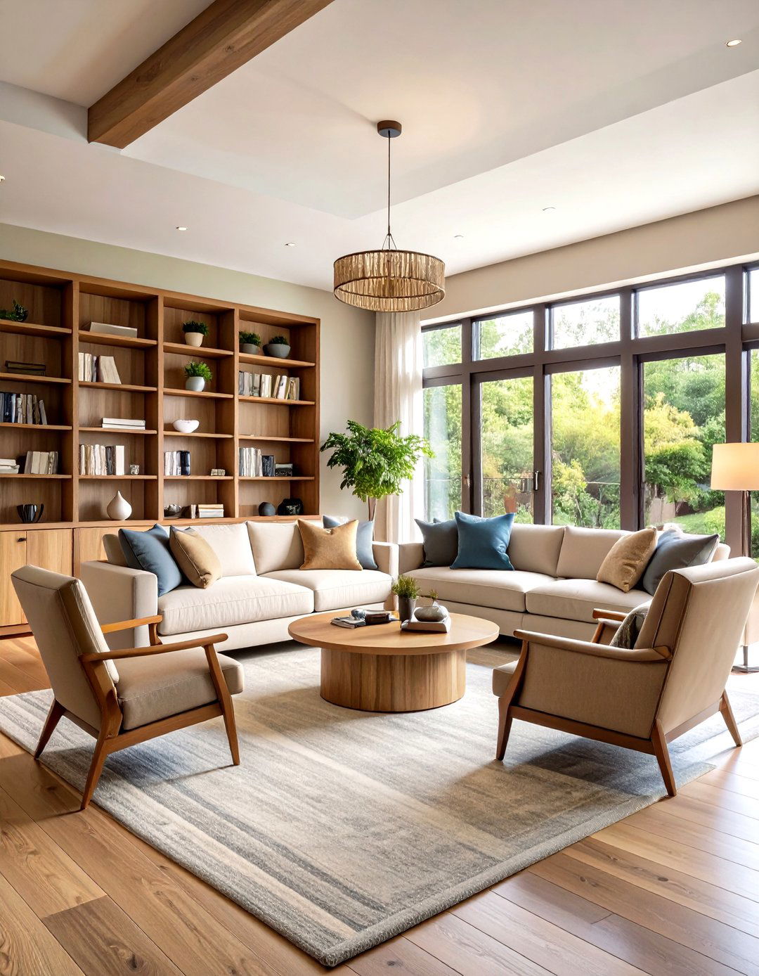 The Living Room with Multiple Seating Areas - 30 living room arrangement ideas