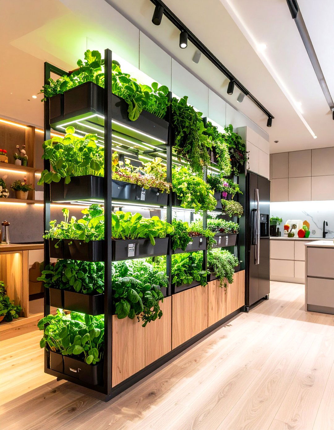 The Living Wall Kitchen Herb Garden - 30 empty wall in kitchen ideas