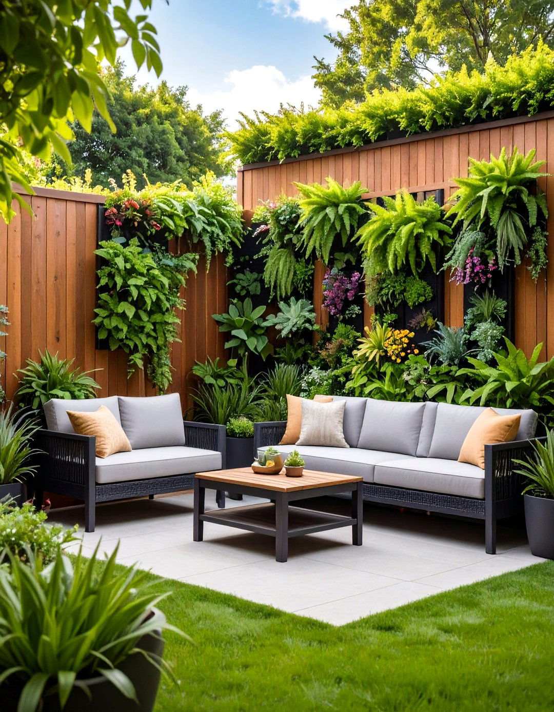 The Living Wall Privacy Fence - 30 backyard fence ideas