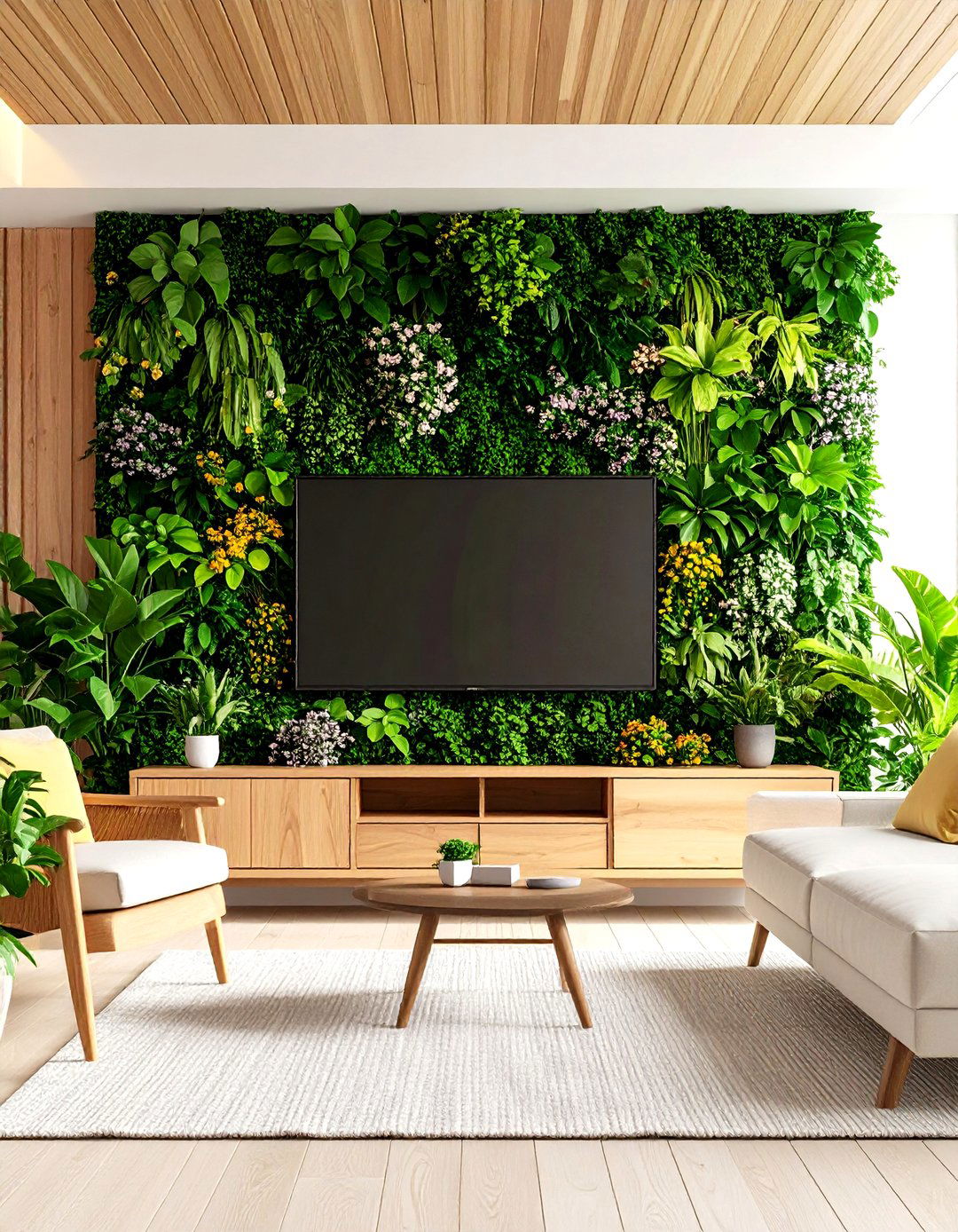 The Living Wall Vertical Garden - 30 living room tv wall ideas
