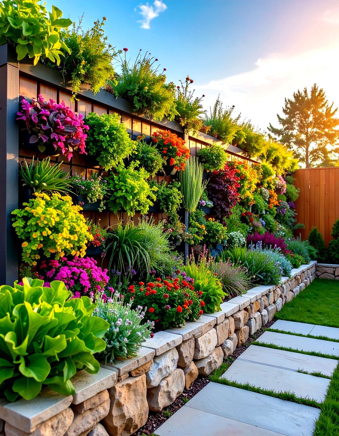 The Living Wall Vertical Garden Fence - 30 fence garden ideas