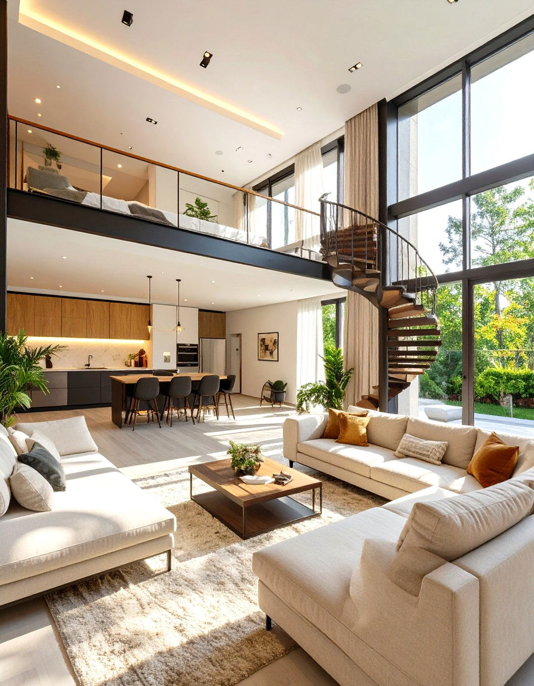 The Loft Bedroom Configuration - 30 low budget modern 3 bedroom house design ideas