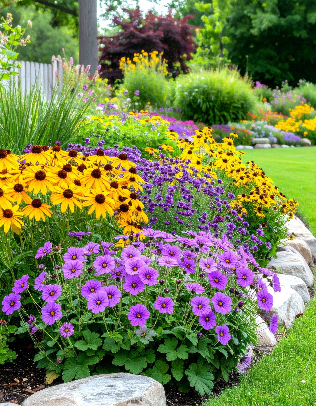 The Long Blooming Perennial Garden - 30 low maintenance perennial garden designs