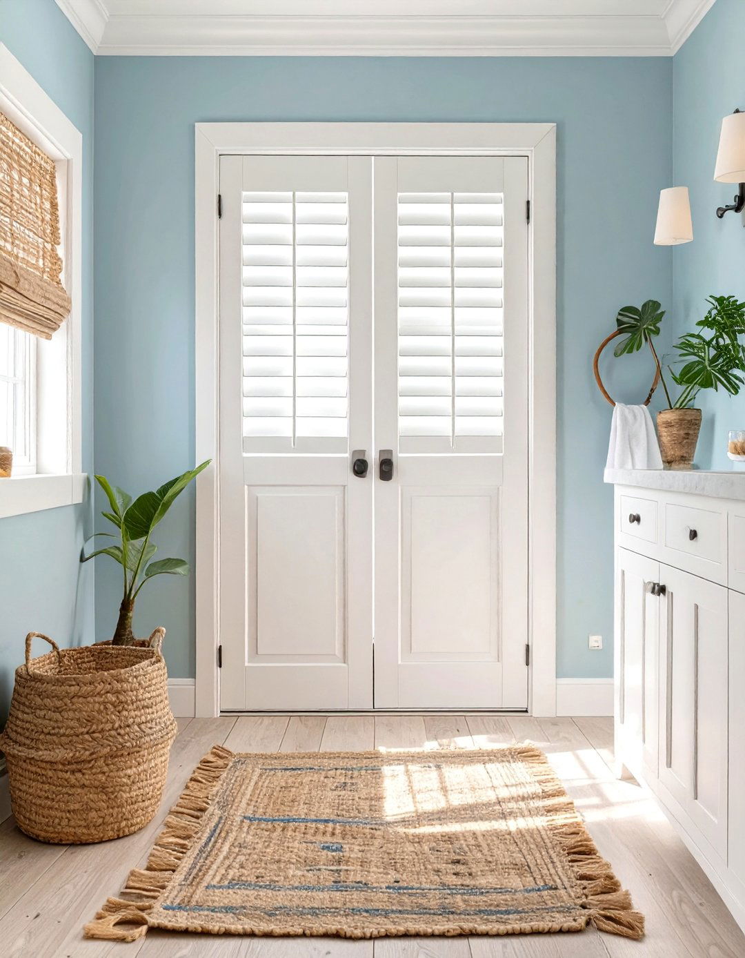 The Louvered Bathroom Door - 30 bathroom door ideas