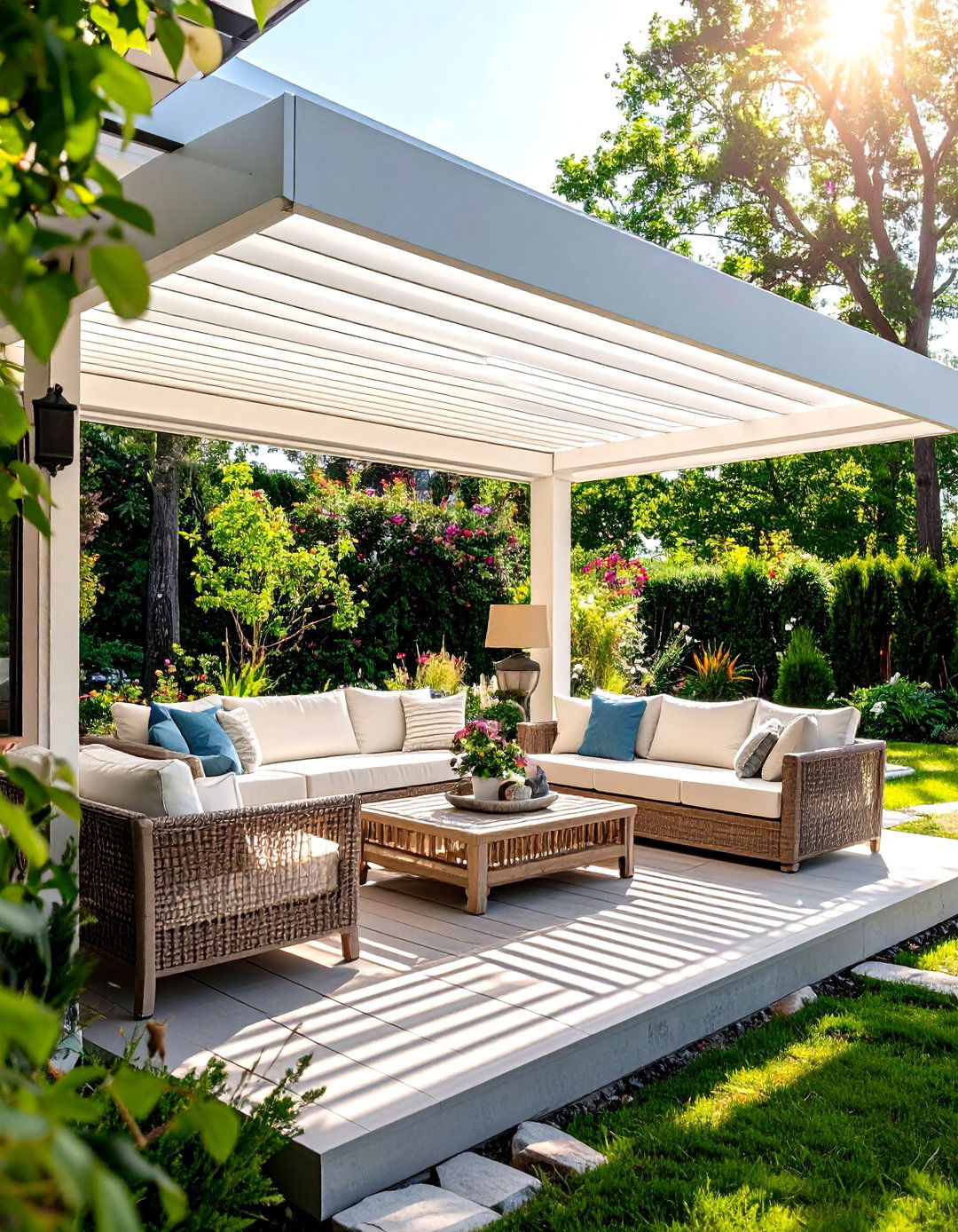 The Louvered Roof Awning System - 30 front porch awning ideas