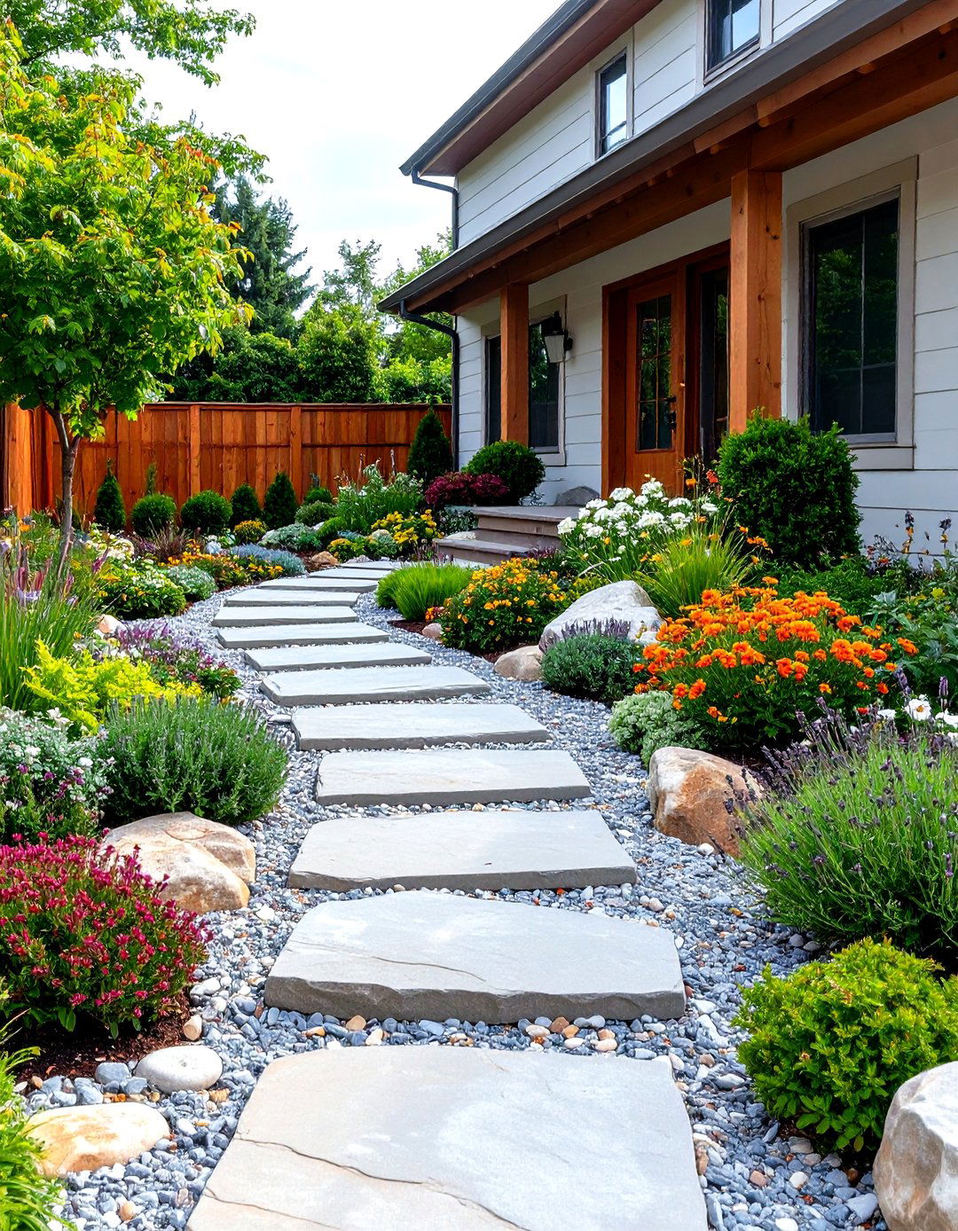 The Low Growing Groundcover Garden - 30 front yard landscaping ideas with rocks no grass