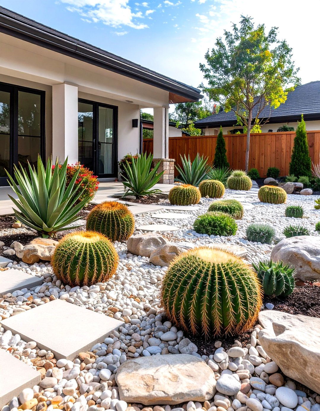 The Low Maintenance Gravel and Stone Garden - 30 landscape ideas for front of house