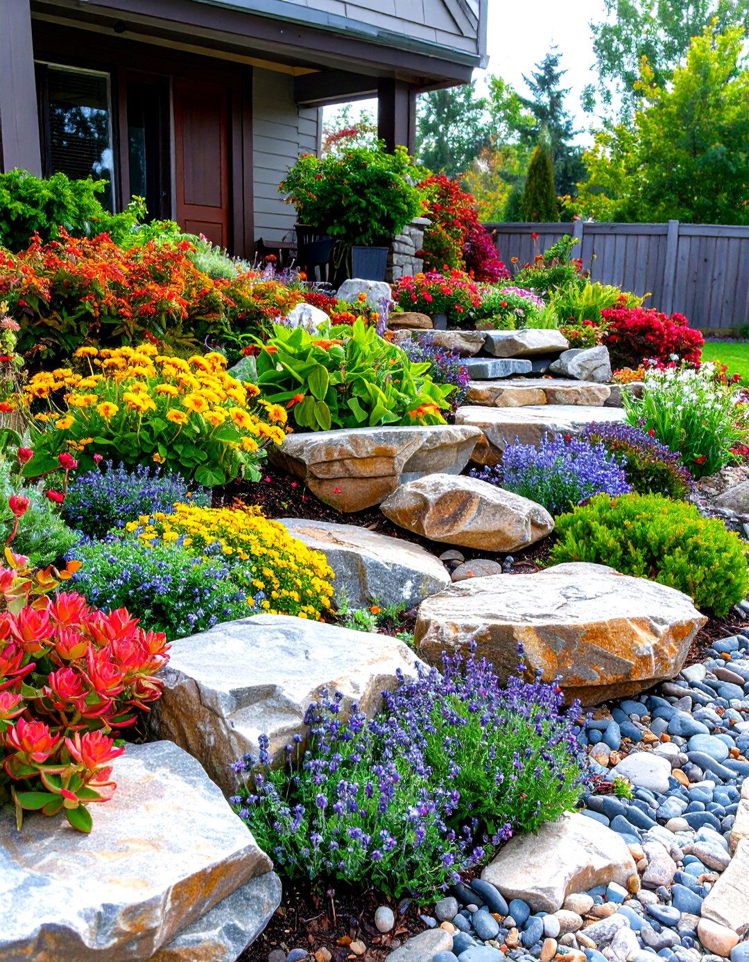 The Low Maintenance Rock Garden - 30 front yard decor ideas