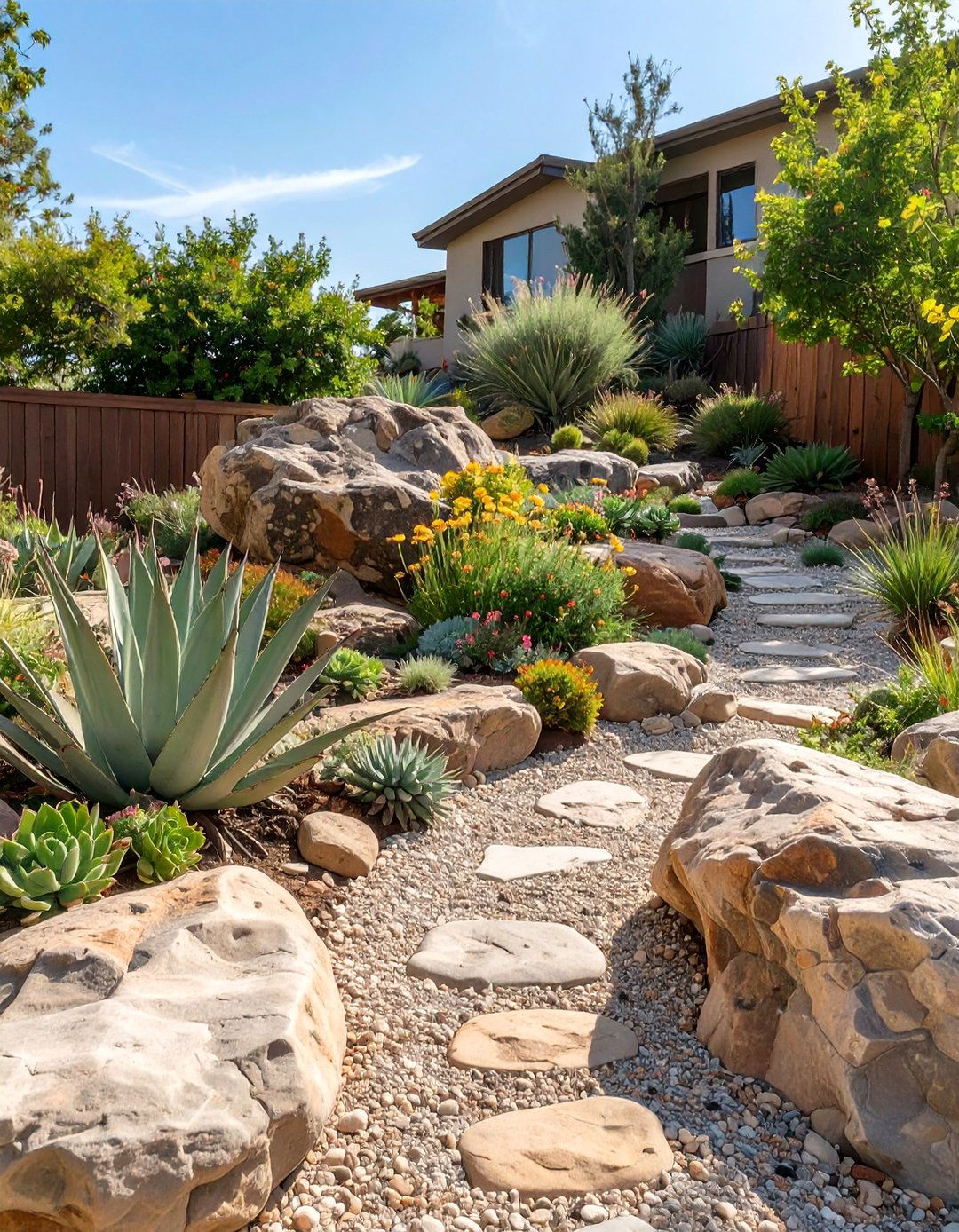 The Low Maintenance Rock Garden - 30 back yard garden ideas