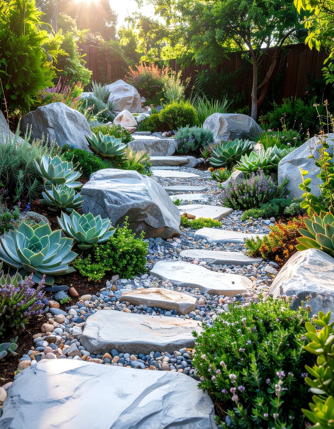 The Low Maintenance Rock Garden Backyard - 30 cool backyard ideas