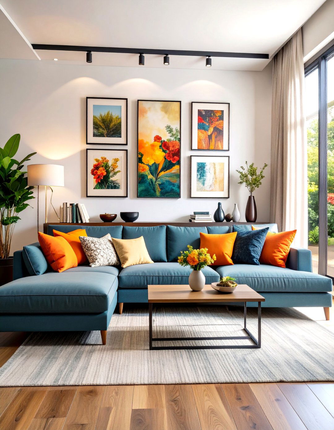 The Low Profile Living Room Ledge Shelf - 30 living room shelf ideas