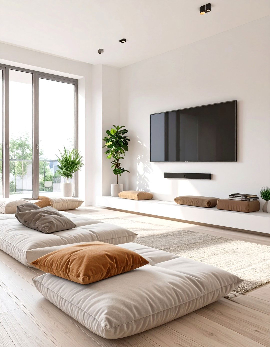 The Low Profile Seating Living Room - 30 modern living room ideas with tv