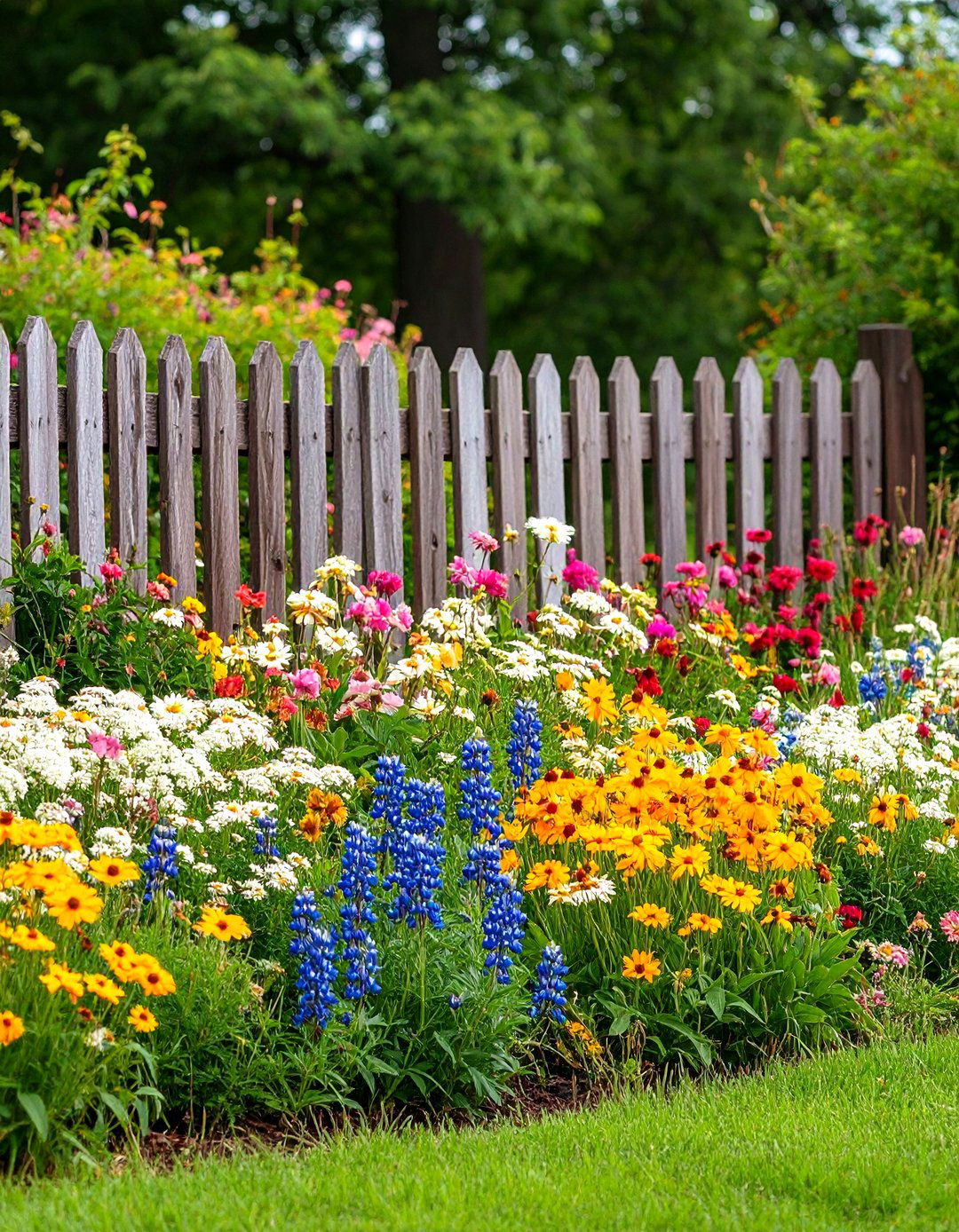 The Low Split Rail Fence Garden - 30 fence garden ideas