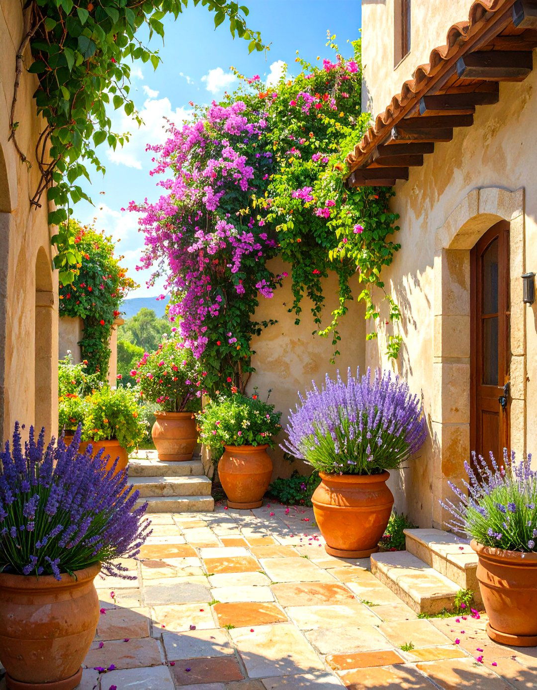 The Low Water Mediterranean Courtyard - 30 low maintenance florida landscaping ideas