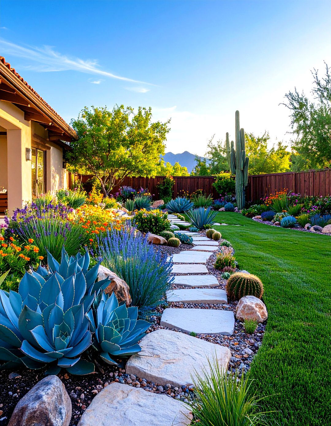 The Low Water Xeriscape Garden - 30 front yard garden ideas