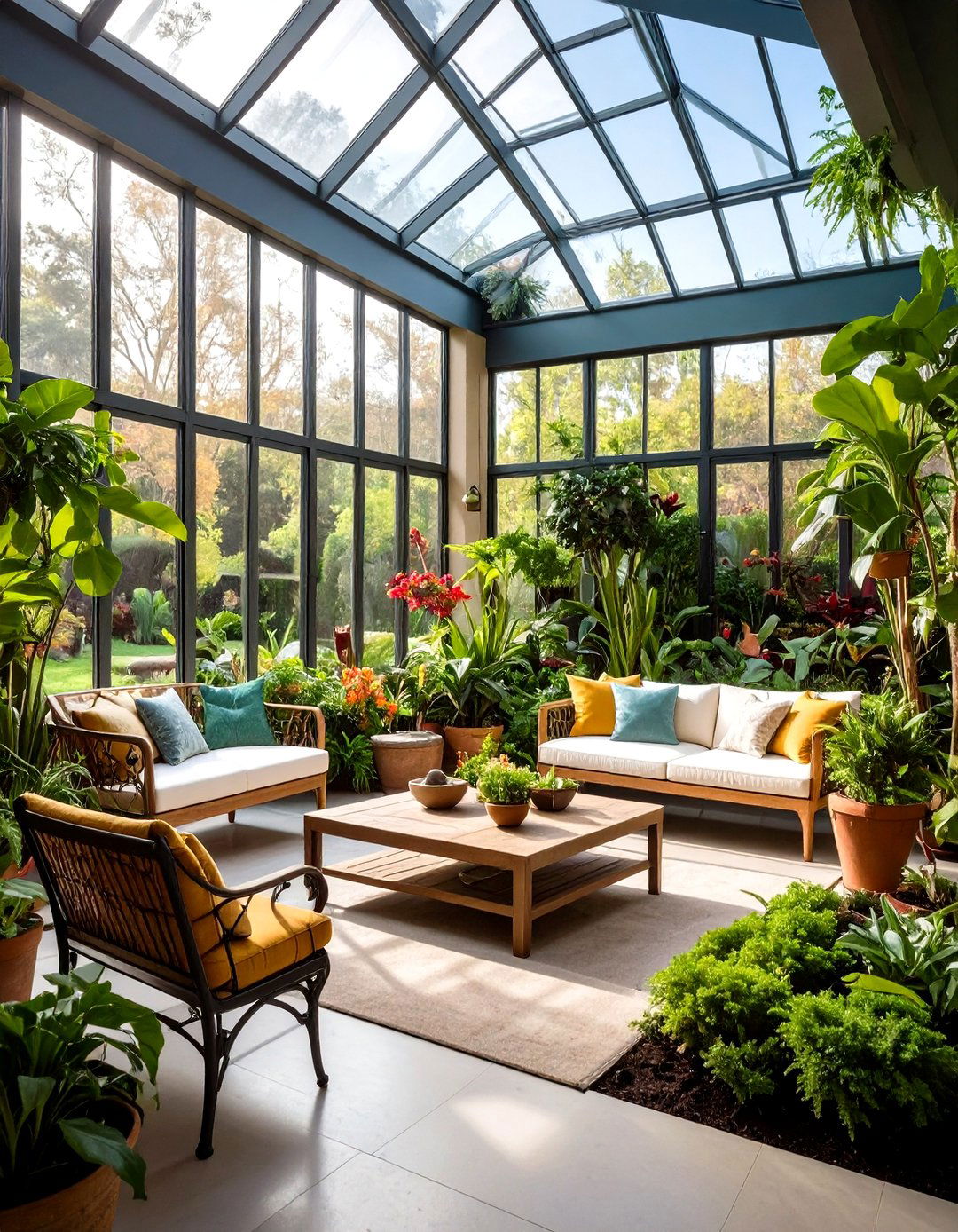 The Lush Indoor Garden Sanctuary - 30 enclosed patio ideas