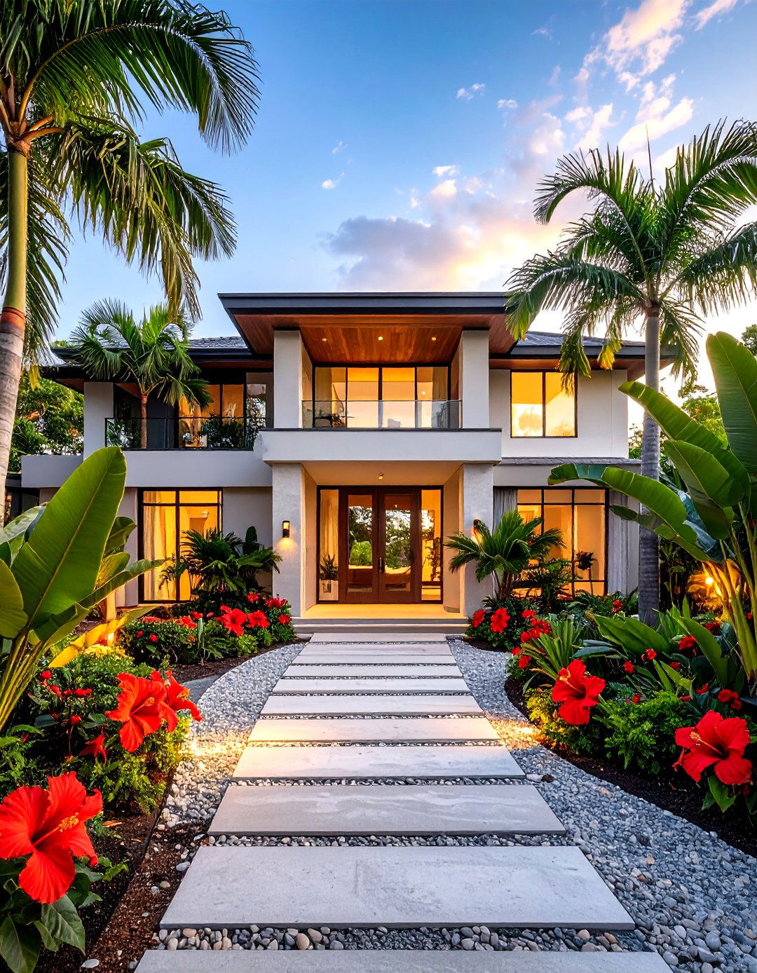 The Lush Tropical Paradise Entrance - 30 landscaping ideas front yard