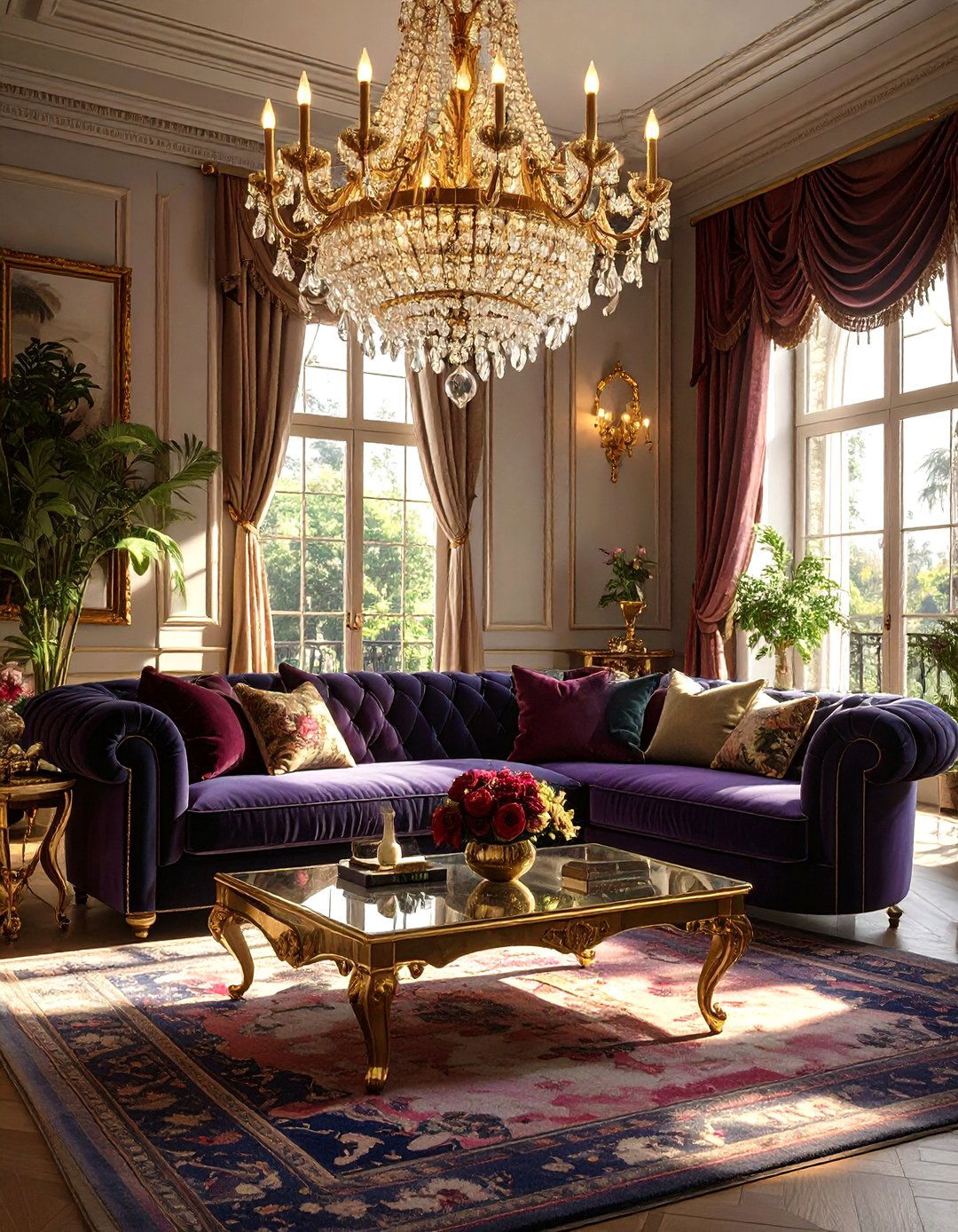 The Luxe Glamour Living Room - 30 modern living room decor ideas