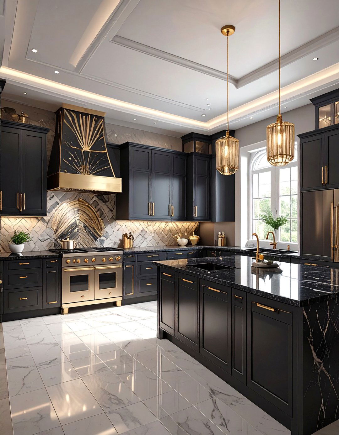 The Luxurious Art Deco Kitchen - 30 free kitchen design tool ideas